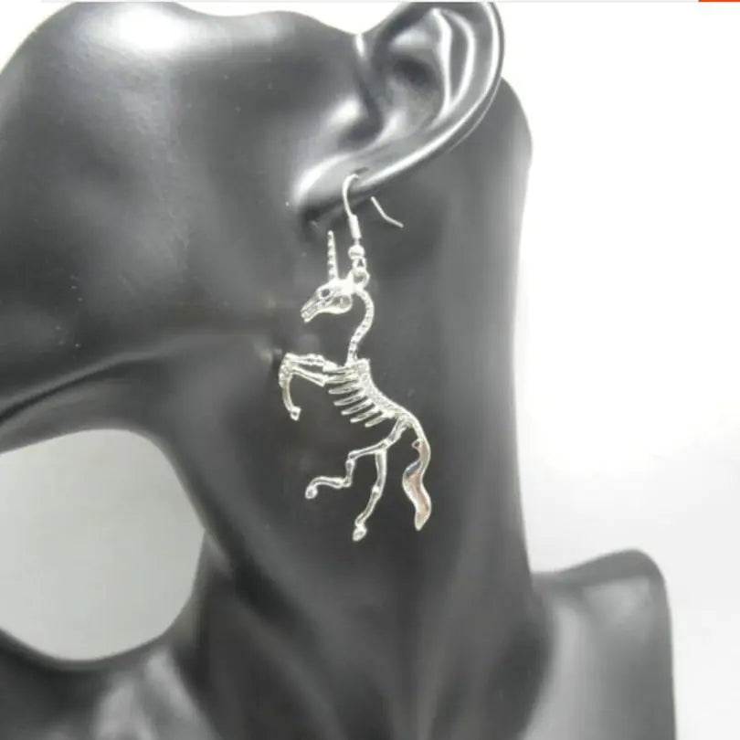 Unicorn Skeleton Earrings and Studs